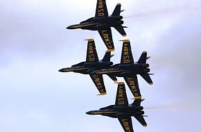 US Navy Blue Angels Flight Demonstration Team