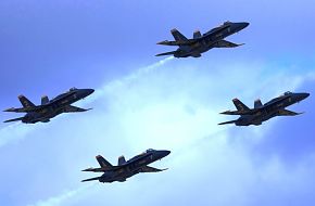 US Navy Blue Angels Flight Demonstration Team