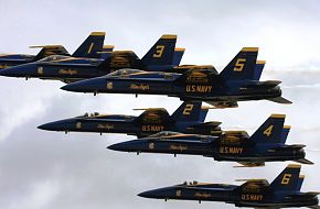 US Navy Blue Angels Flight Demonstration Team