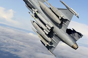 Gripen Demo, flying with heavy load.