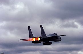 F-15 from the 142nd Fighter Wing