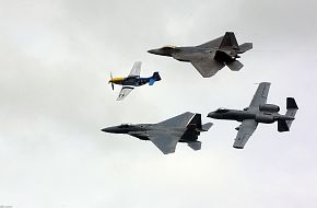 F-15E in heritage flight