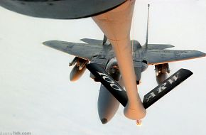 F-15 Refuels from KC-135