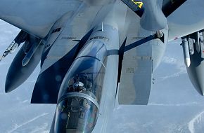 F-15 Refuels from KC-135