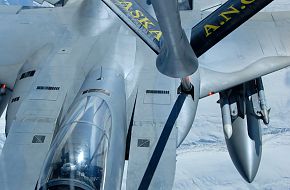 F-15 Eagle refueling from KC-135