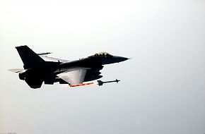 F-16 Fighting Falcon pilot fires