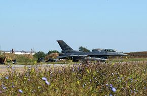 F-16 Fighting Falcon taxis