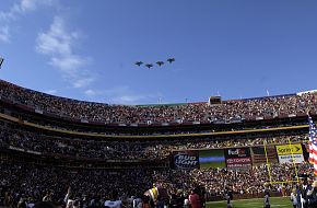 F-22 Raptor - fly over FedEx Field in Landover