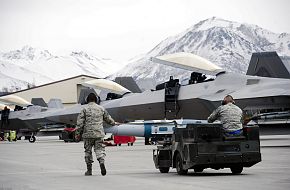 USAF F-22A Raptor with JDAM