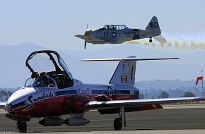 US Navy SNJ Trainer and CF CT-114 Tutor