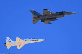 USAF F-16 and T-38