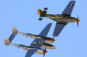 USAAC P-38 Lightning & P-51 Mustang Fighters