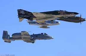 USAF Heritage Flight A-10 F-4 F-86 P-38