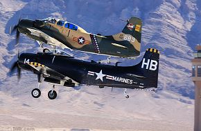 USMC & USAF A-1 Skyraider Attack Aircraft