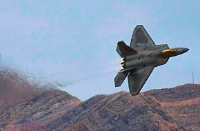 USAF F-22A Raptor Stealth Fighter.