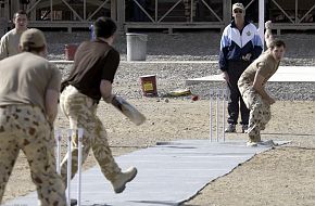 English Captain - Cricket at Kandahar - Australia and England