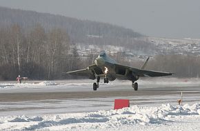 PAK-FA Flight Test - Sukhoi