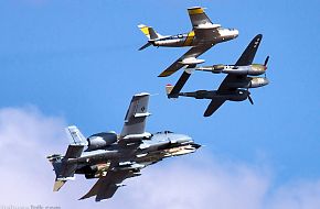 USAF Heritage Flight A-10 F-4 F-86 P-38