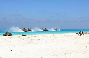 Amphibious landing demonstration at Egyptian beaches