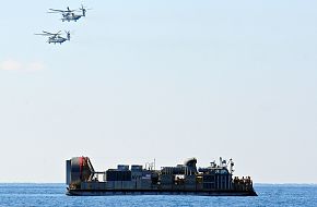 Amphibious beach assault demonstration