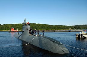 U212A Submarine at Naval Submarine Base - Italian Navy