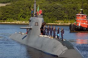 U212A Submarine at Naval Submarine Base - Italian Navy