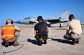 F-15C Eagle Taxi - USAF-JASDF Training