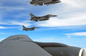 F-16s and KC-135