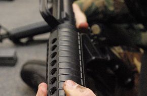 M16A2 during a weapons familiarization class