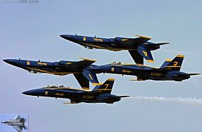 US Navy Blue Angels Flight Demonstration Team