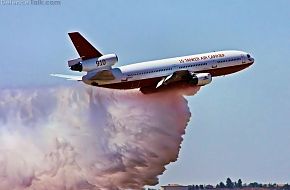 DC-10 Fire Tanker Drop