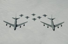 F-16's with KC-135's