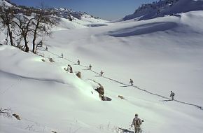 Turkish soldiers patrol