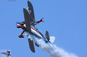 Wing Walker on Stearman Biplane