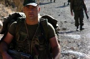 Turkish soldier on patrol
