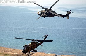 AH-1P Cobra and S-70 in Excercise