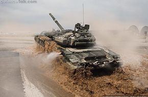 T-90 water crossing