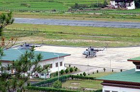Indian air force in Paro, Bhutan