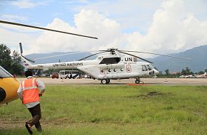 Russian Mil Mi 8 in Kathmandu, Nepal