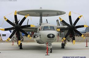 US Navy E-2C Hawkeye Airborne Early Warning Aircraft