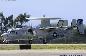 US Navy E-2C Hawkeye Airborne Early Warning Aircraft