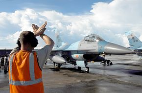 F-16 during Valiant Shield air combat exercises