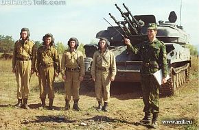 Zu-23-4 with crew