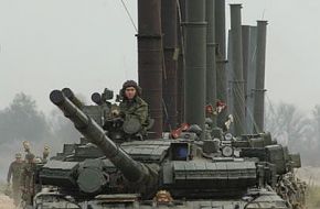 T-72 column for fording