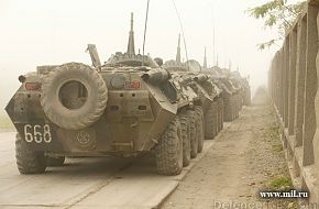 BTR-80 column