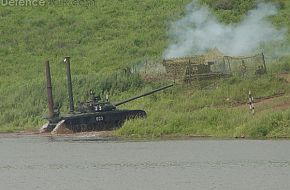 T-80BV Exiting Water