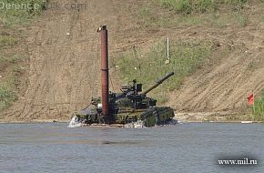 T-80BV swimming