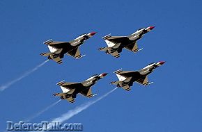 USAF F-16s : - ThunderBirds.