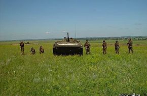 Infantry squad with BMP-1