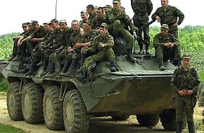 BTR-80 with troops